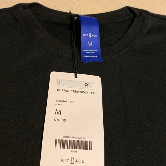 Kit & Ace cuffed crew neck tee medium - Picture 3 of 7